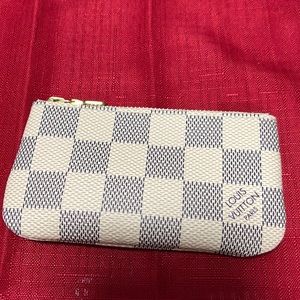Brand new Louis Vuitton Damier Azur Key Cles/ pouch